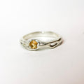 Citrine Silver Ring — detail view