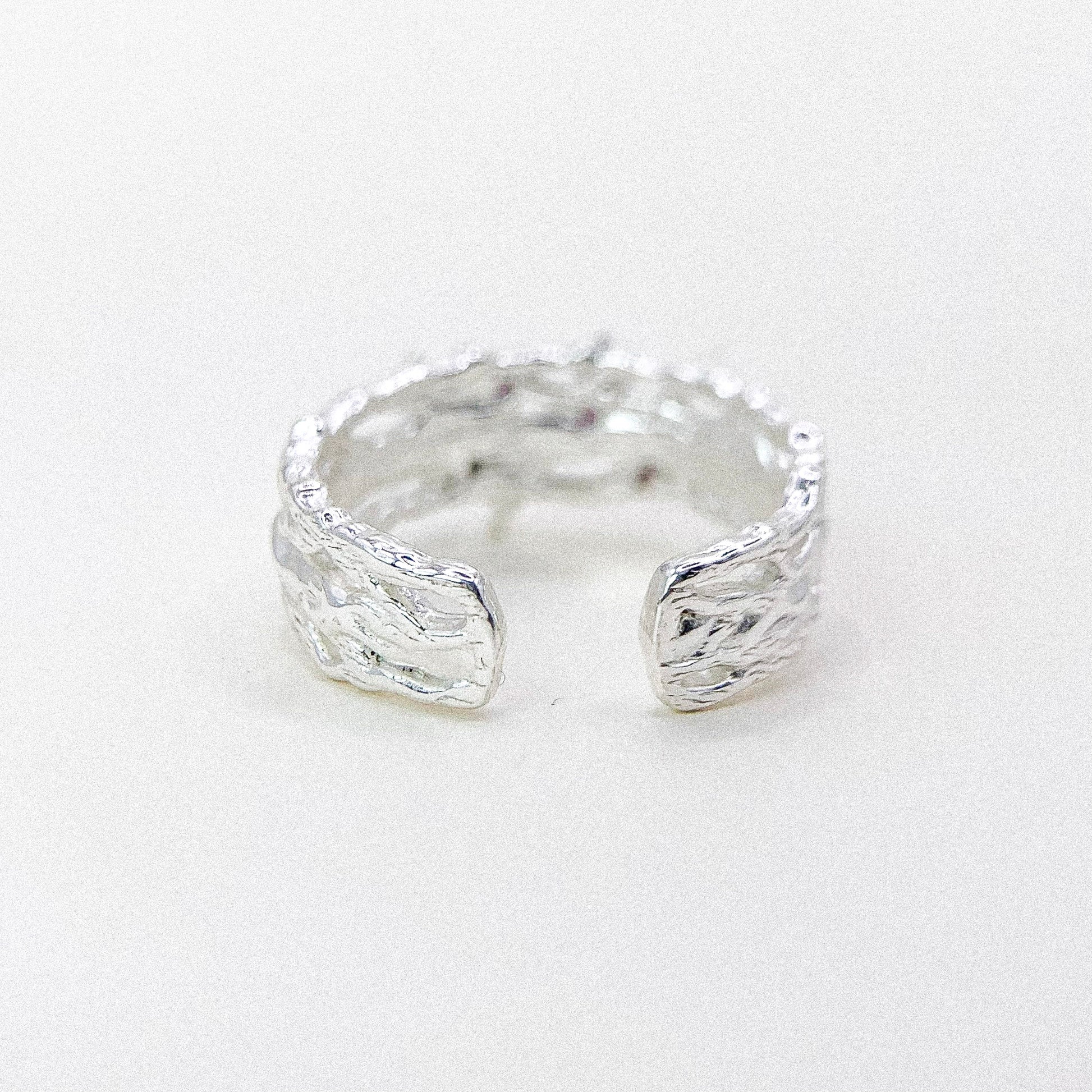 Branch Silver Ring — detail view