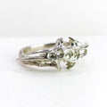 Bone Structure Silver Ring — detail view