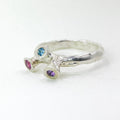 Trinity Orbit Silver Ring — detail view