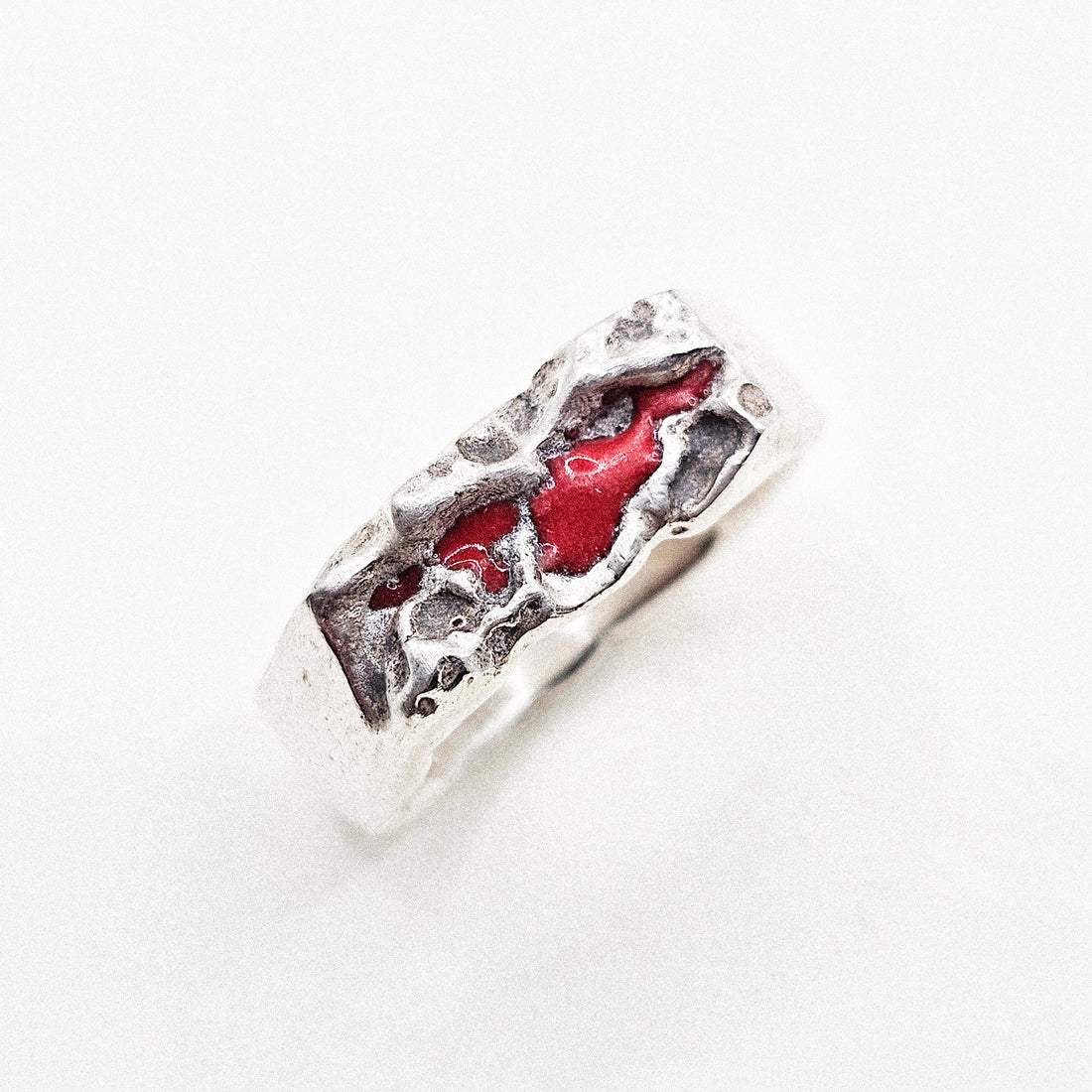 Lava Flow Silver Ring
