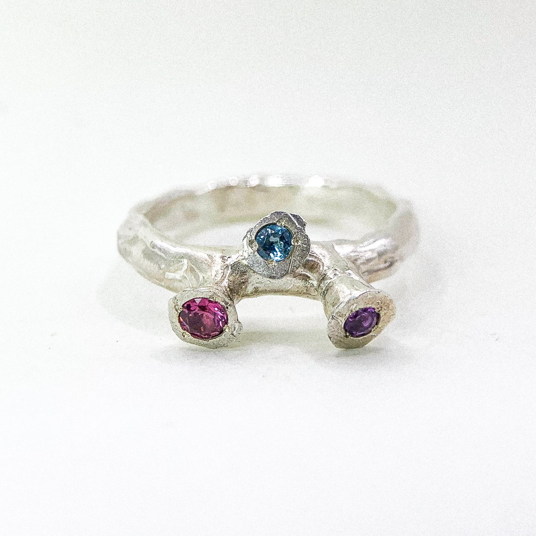 Trinity Orbit Silver Ring