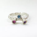 Trinity Orbit Silver Ring