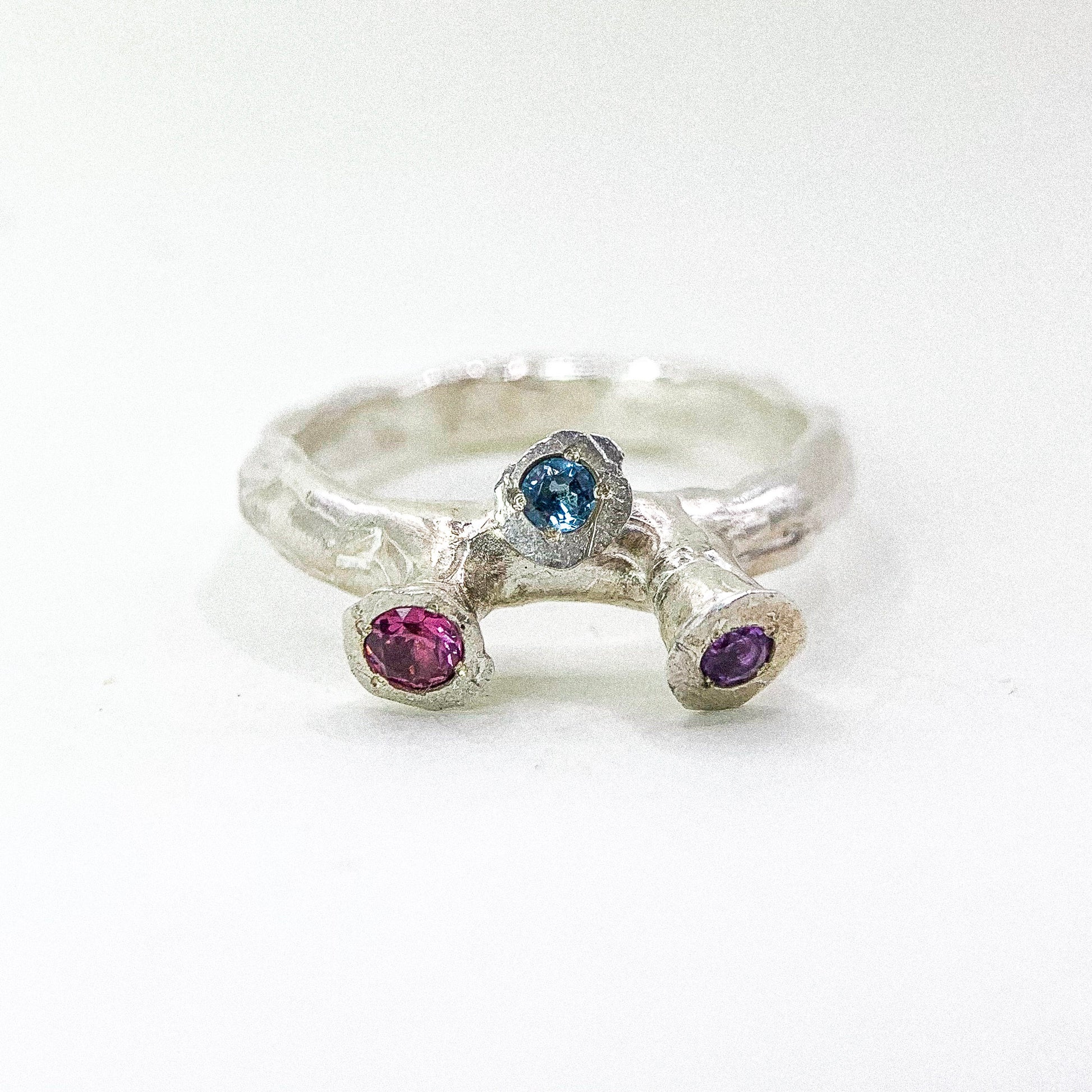 Trinity Orbit Silver Ring