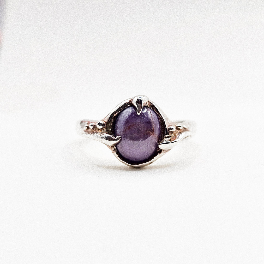 Amethyst Branches Silver Ring