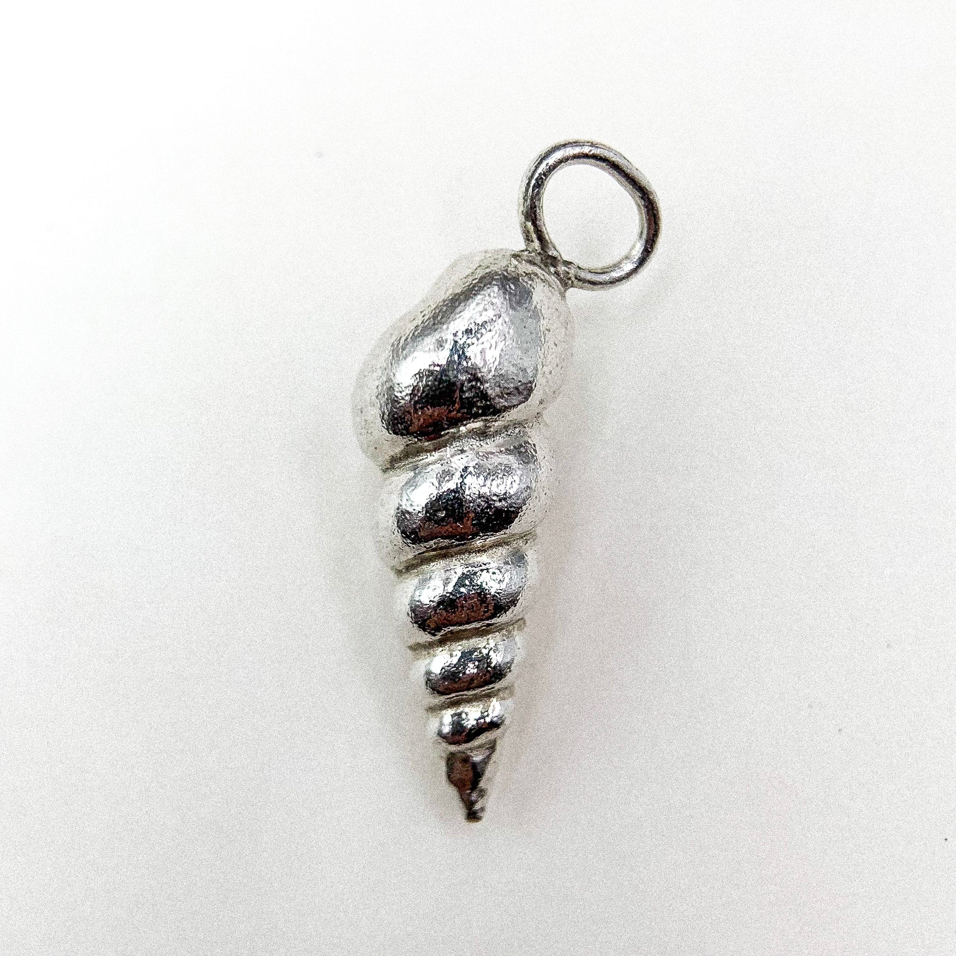 Conch Silver Pendant — detail view