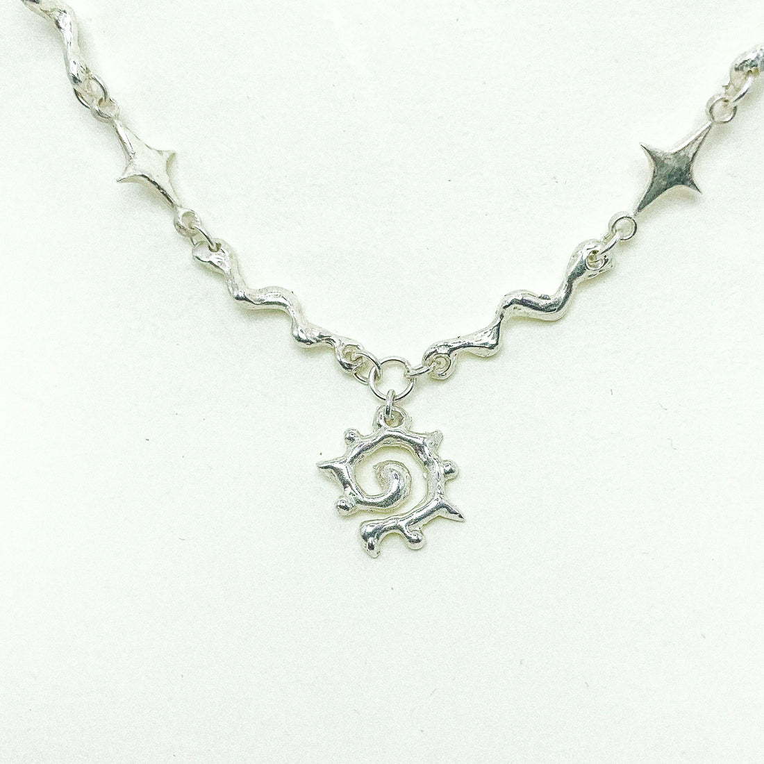 Sunray Silver Necklace