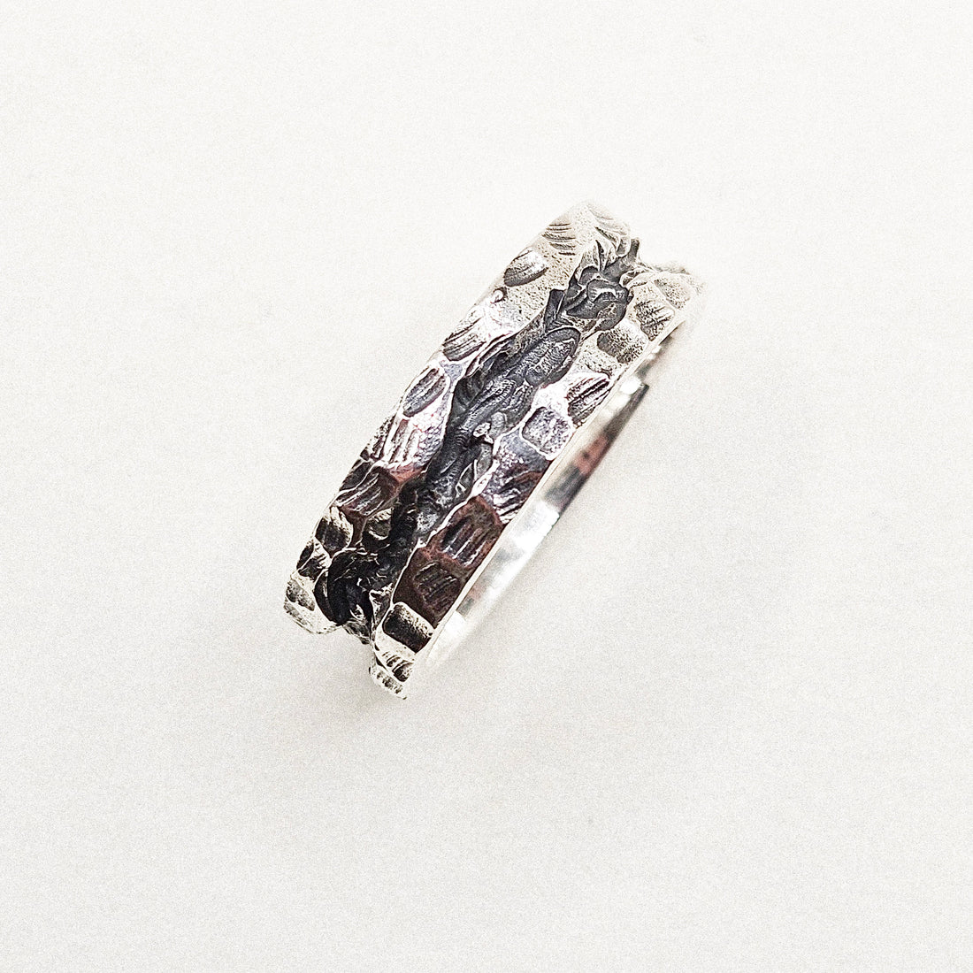 Furrow Silver Ring