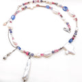 Drop Bar Pearl Silver Necklace