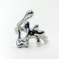 Open Liquid Silver Ring