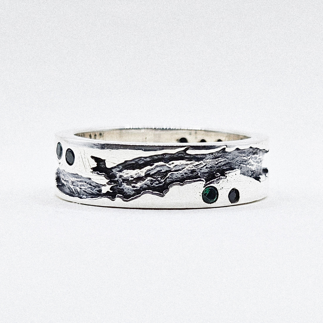 Volcanic Rift Silver Ring