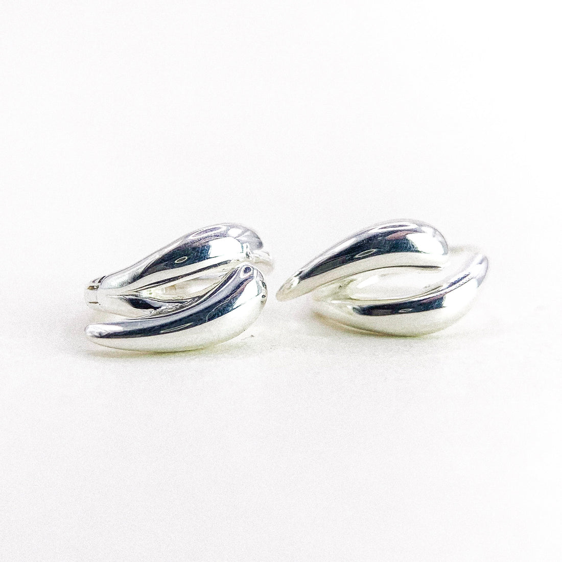 Double Cat Tail Silver Ep Ear Hoop