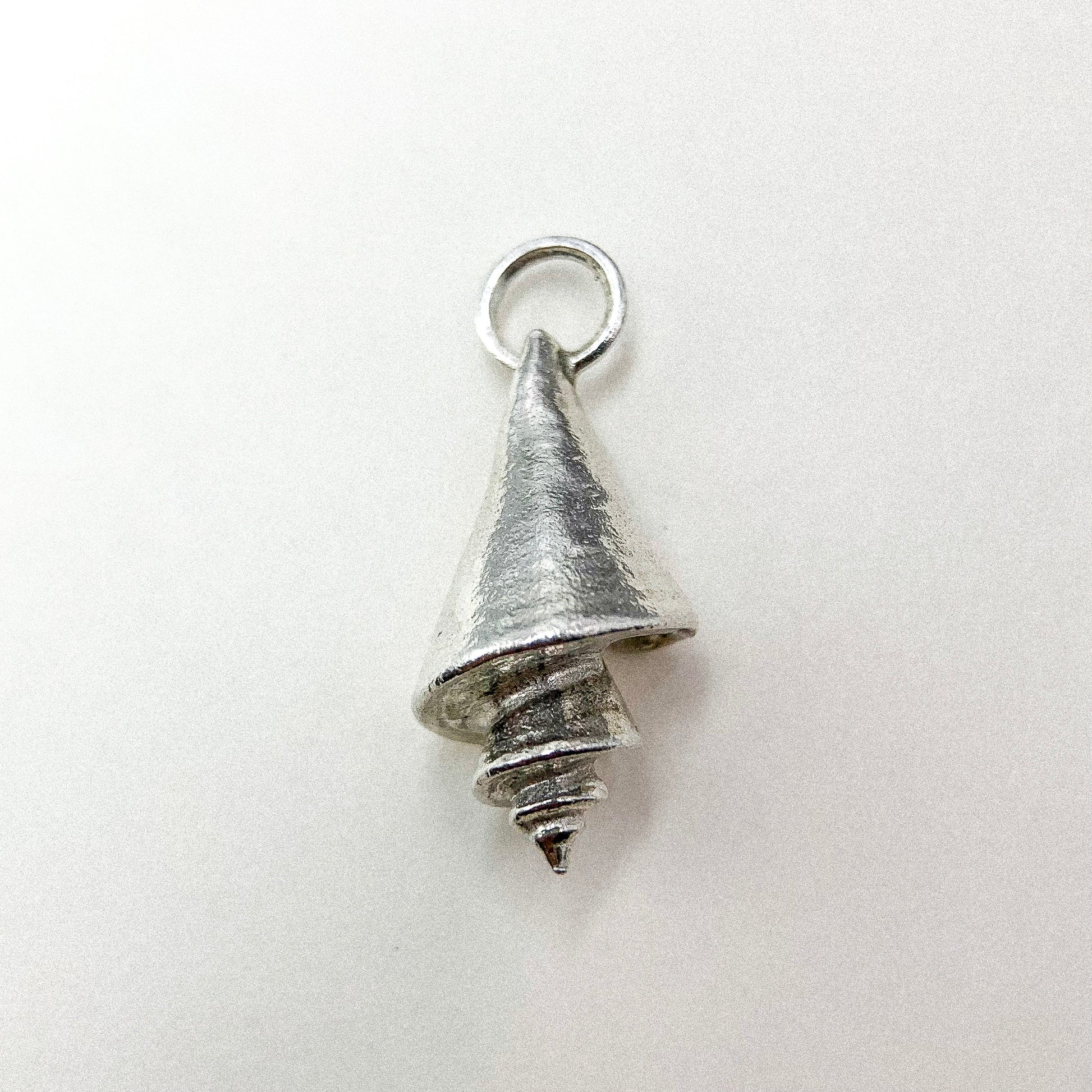 Spiral Shell Silver Pendant