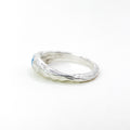 Bar Topaz Silver Ring — detail view