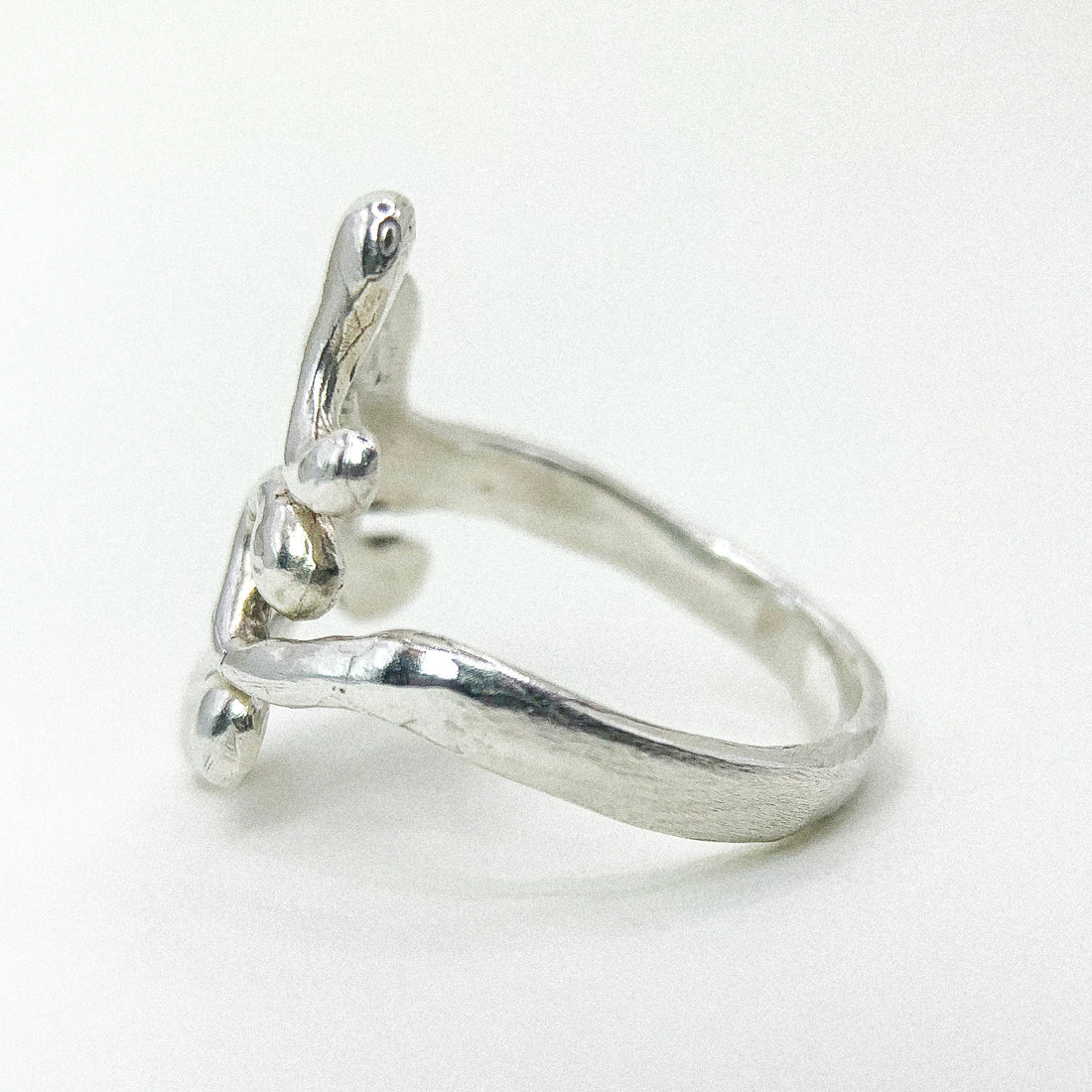 Open Sun Silver Ring