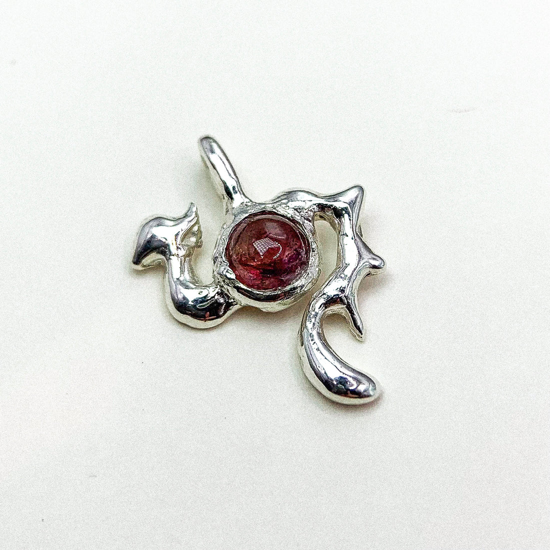 Tourmaline Silver Pendant