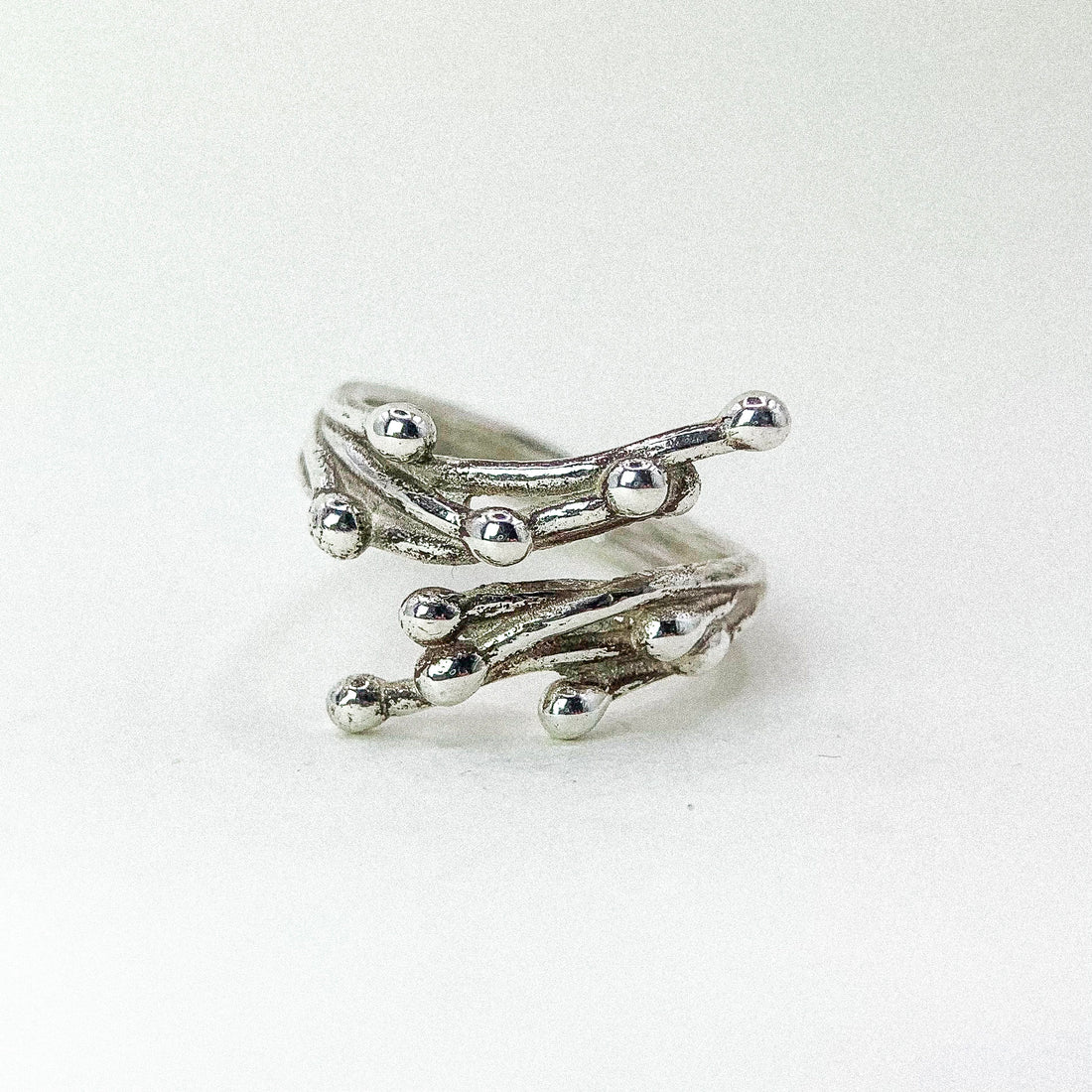 Bubbling Vine Silver Ring