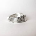 Multi Wire Silver Ring — detail view