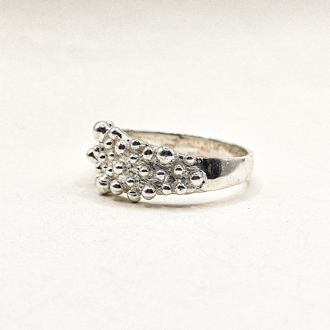 Multi Ball Silver Ring