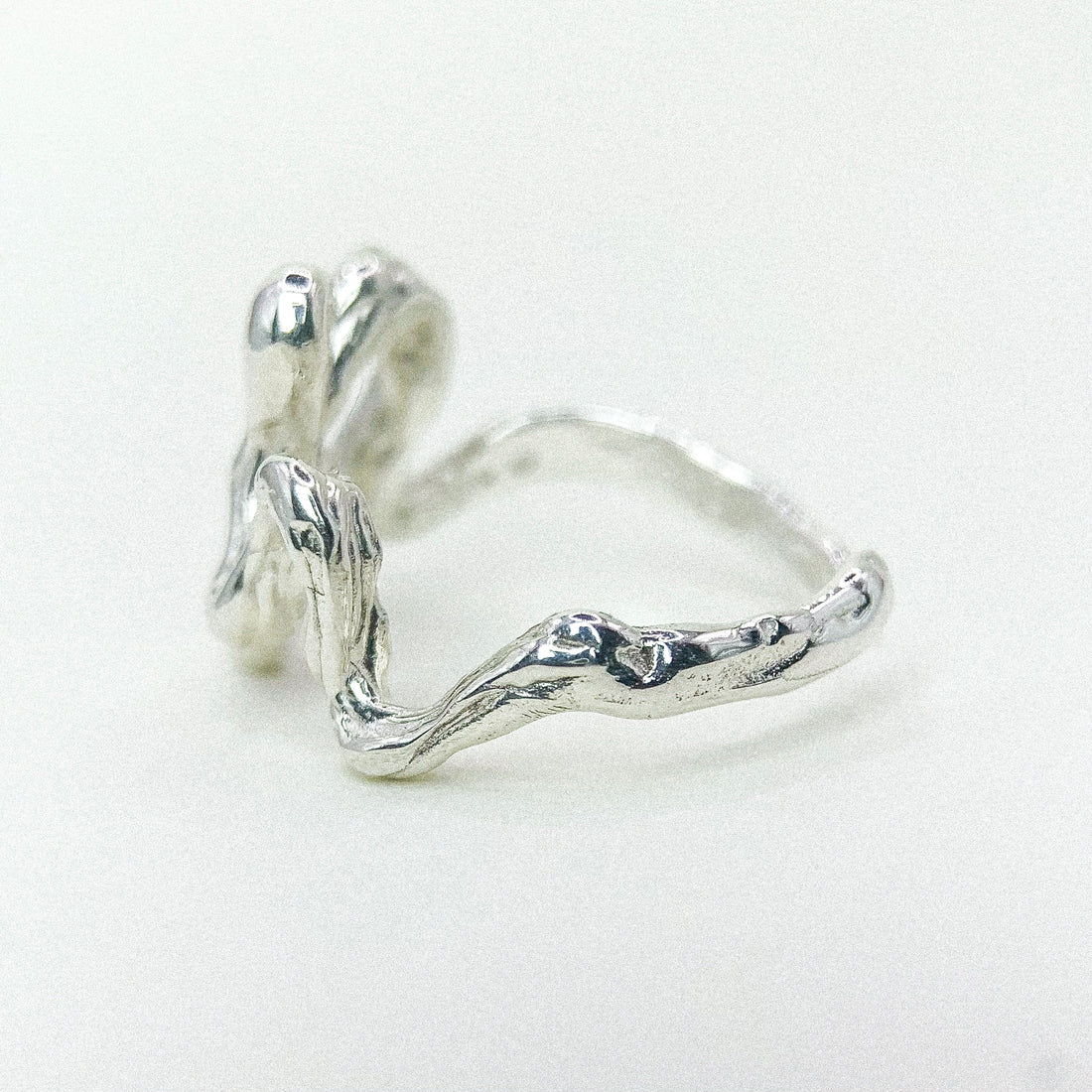 Open Freestyle Silver Ring