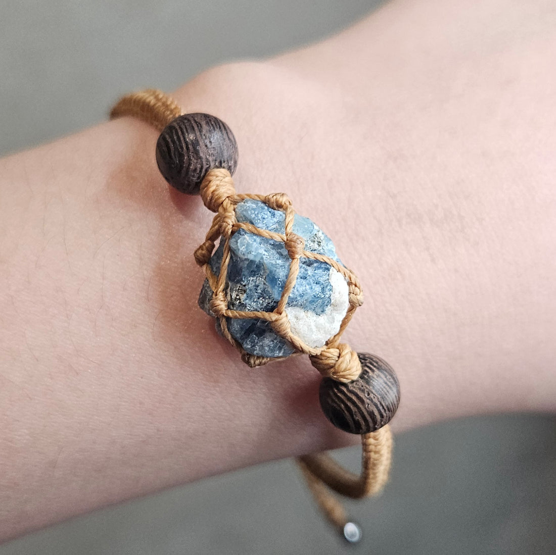 Raw Aquamarine Bracelet