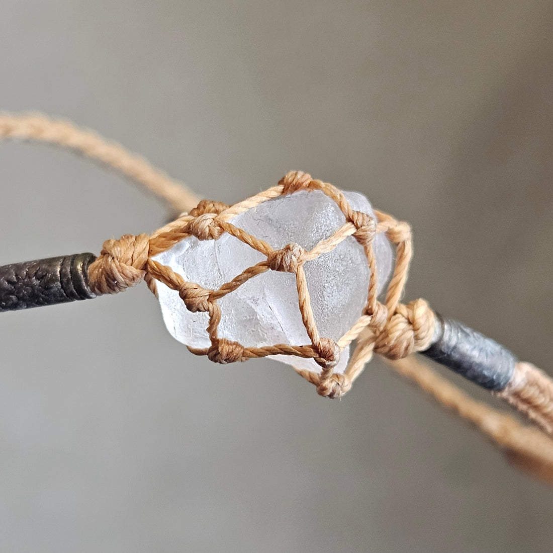 Raw Clear Quartz Bracelet