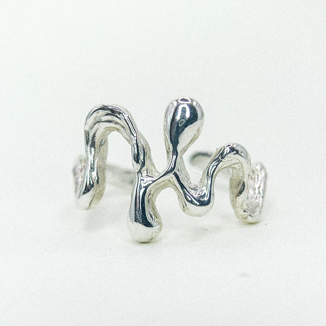 Open Freestyle Silver Ring
