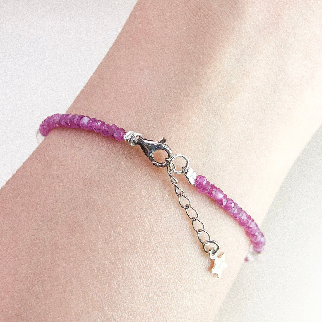 Moonstone Bow Silver Bracelet