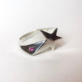 Rockstar Silver Ring — detail view