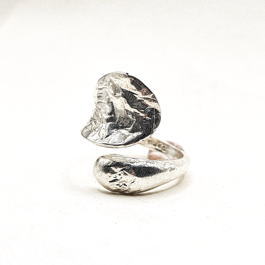Big Small Open Silver Ring