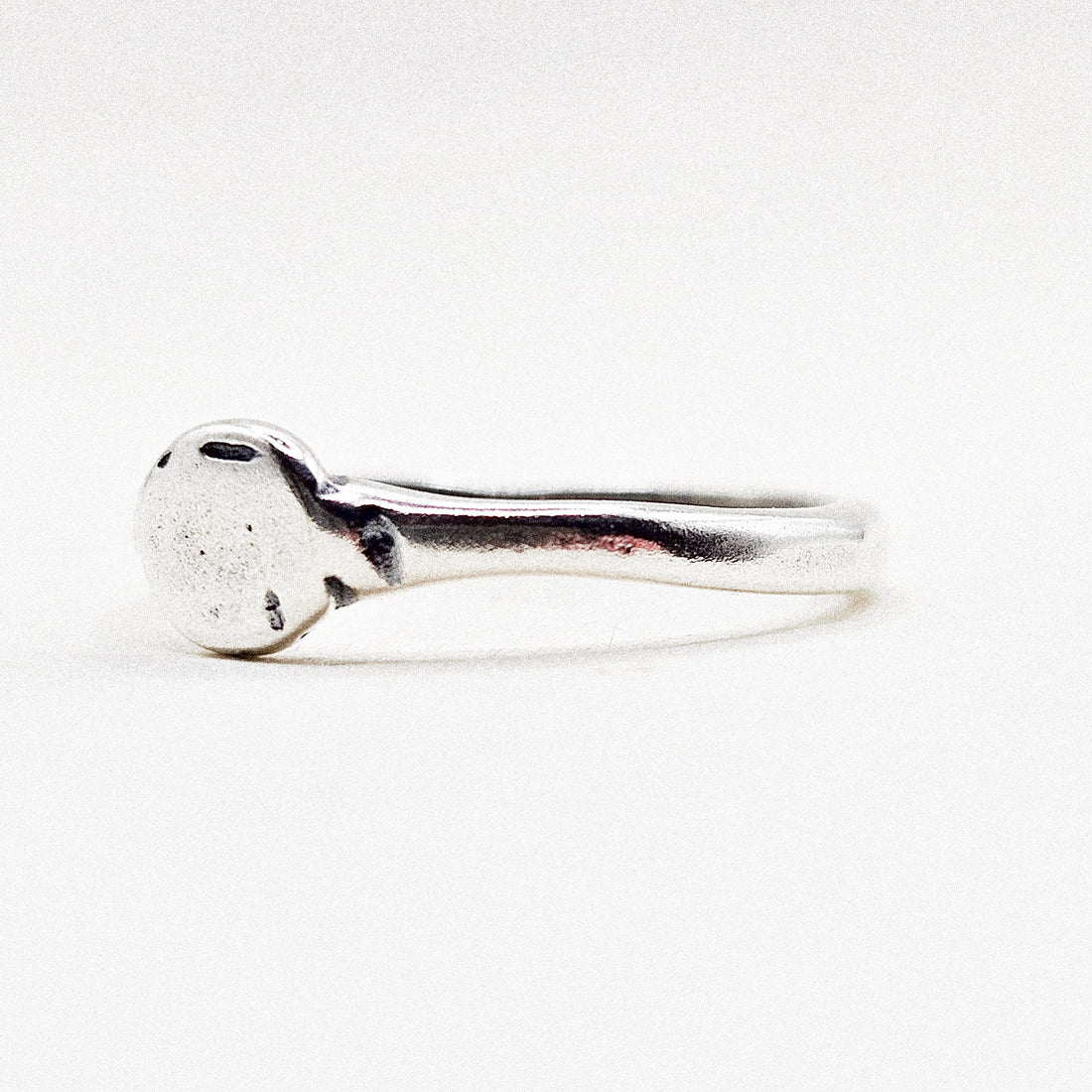 Small Circle Silver Ring