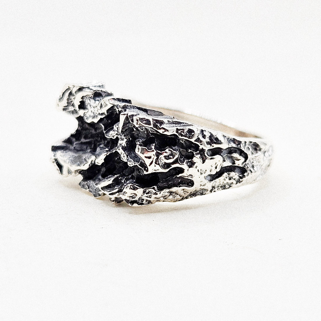 Bedrock Band Silver Ring