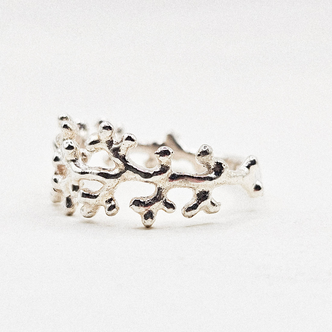 Sea Anemone Silver Ring