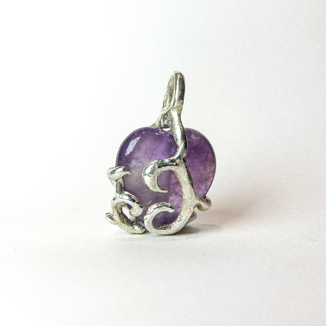 Amethyst Silver Pendant