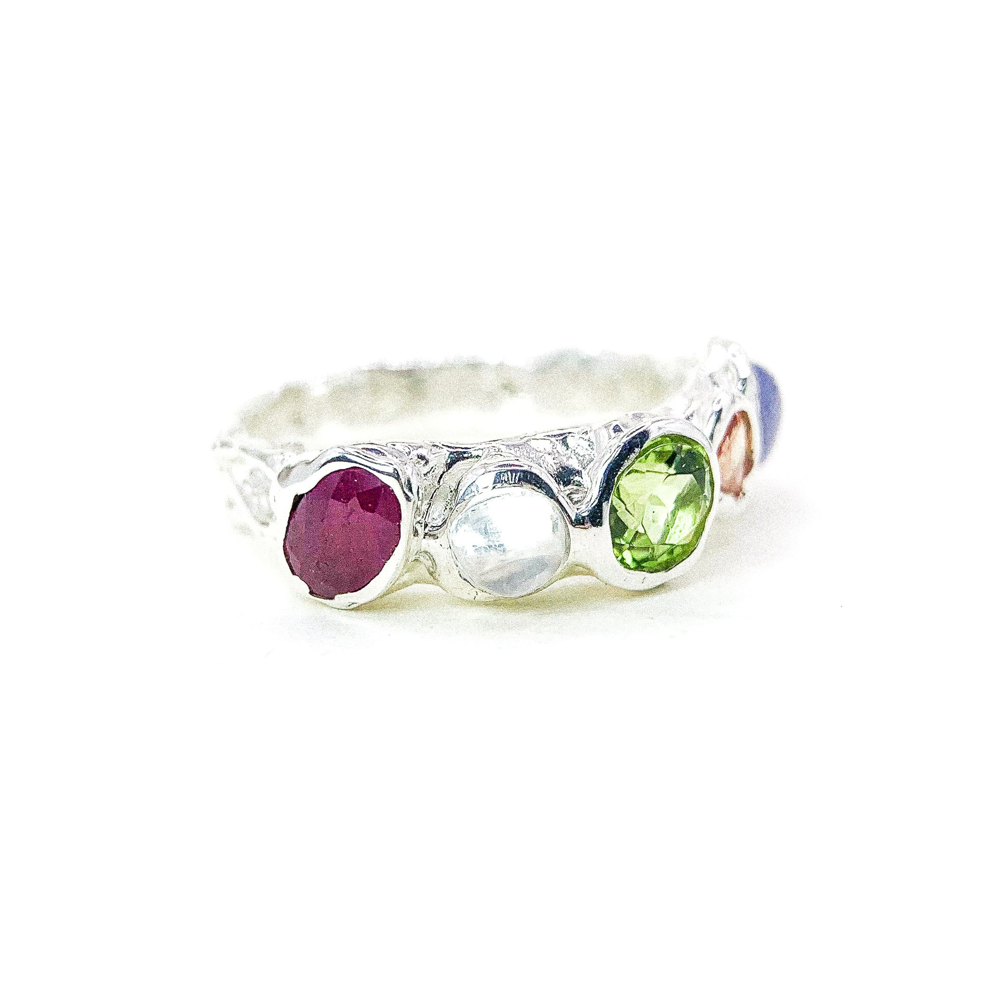 Gem Paltette Iii Silver Ring — detail view
