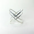 Double Cross X Silver Ring