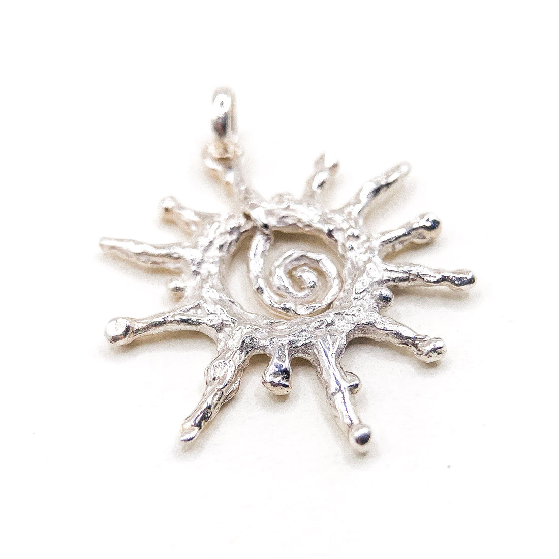 Sun Drop Silver Pendant