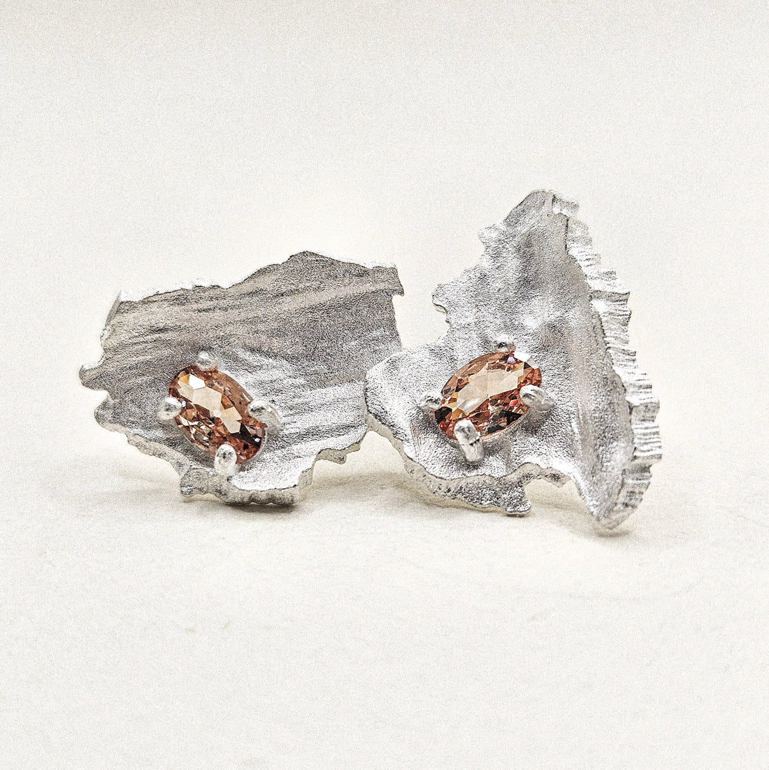 The Raw Yellow Silver Earring