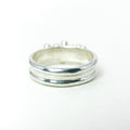 Double Bubble Silver Ring — detail view