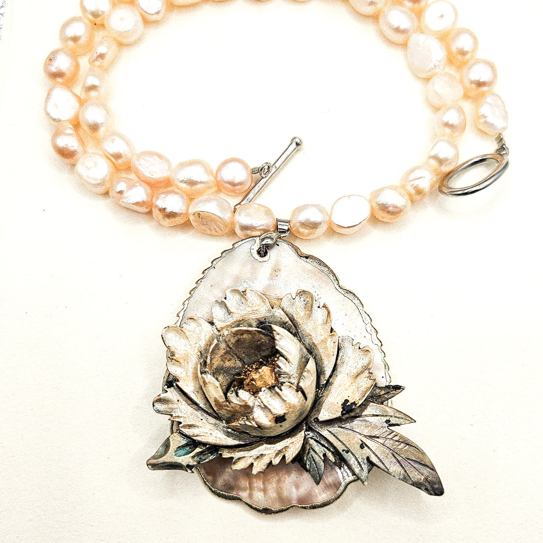 Flower Multi Pearl Necklace