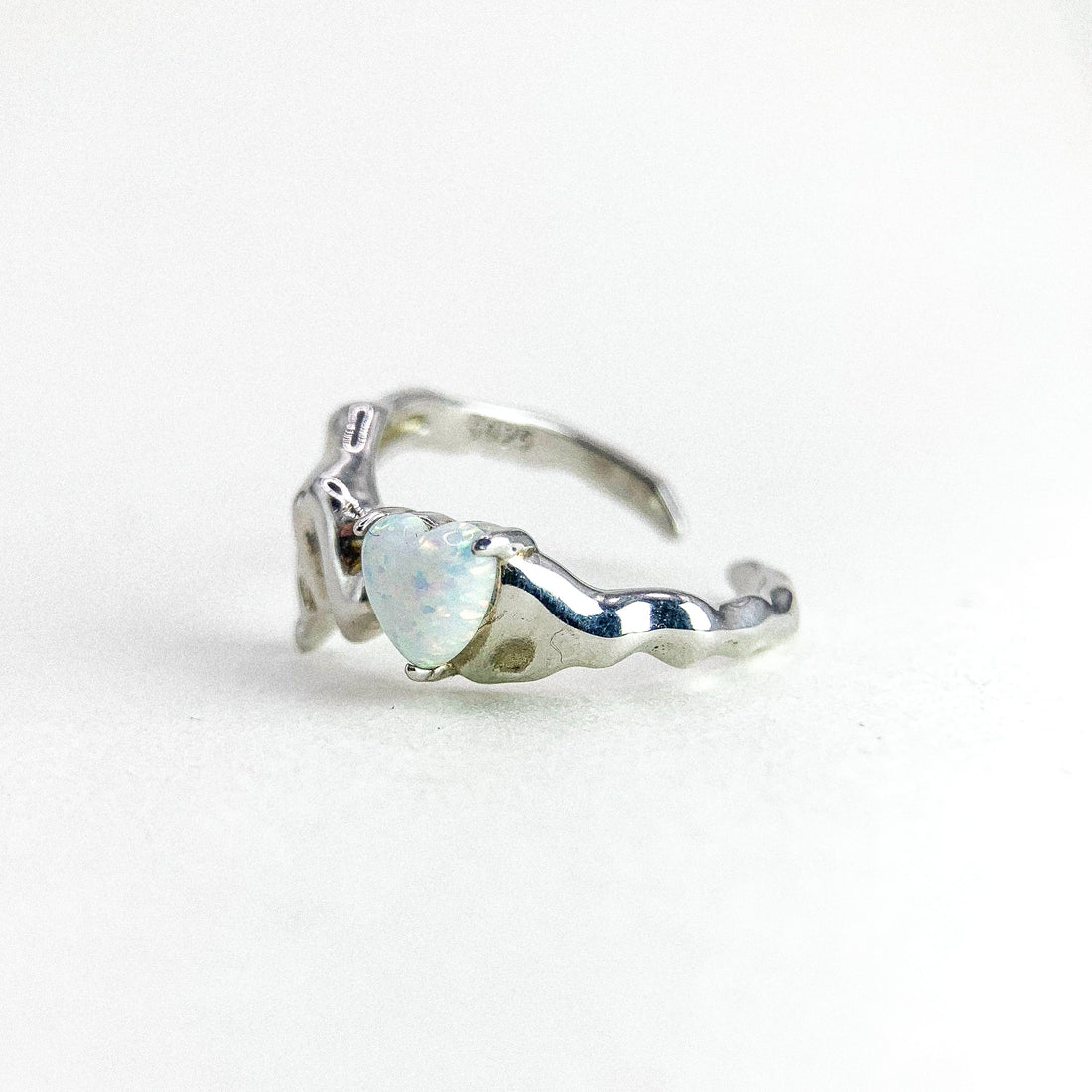 Opal Lab Silver Ring