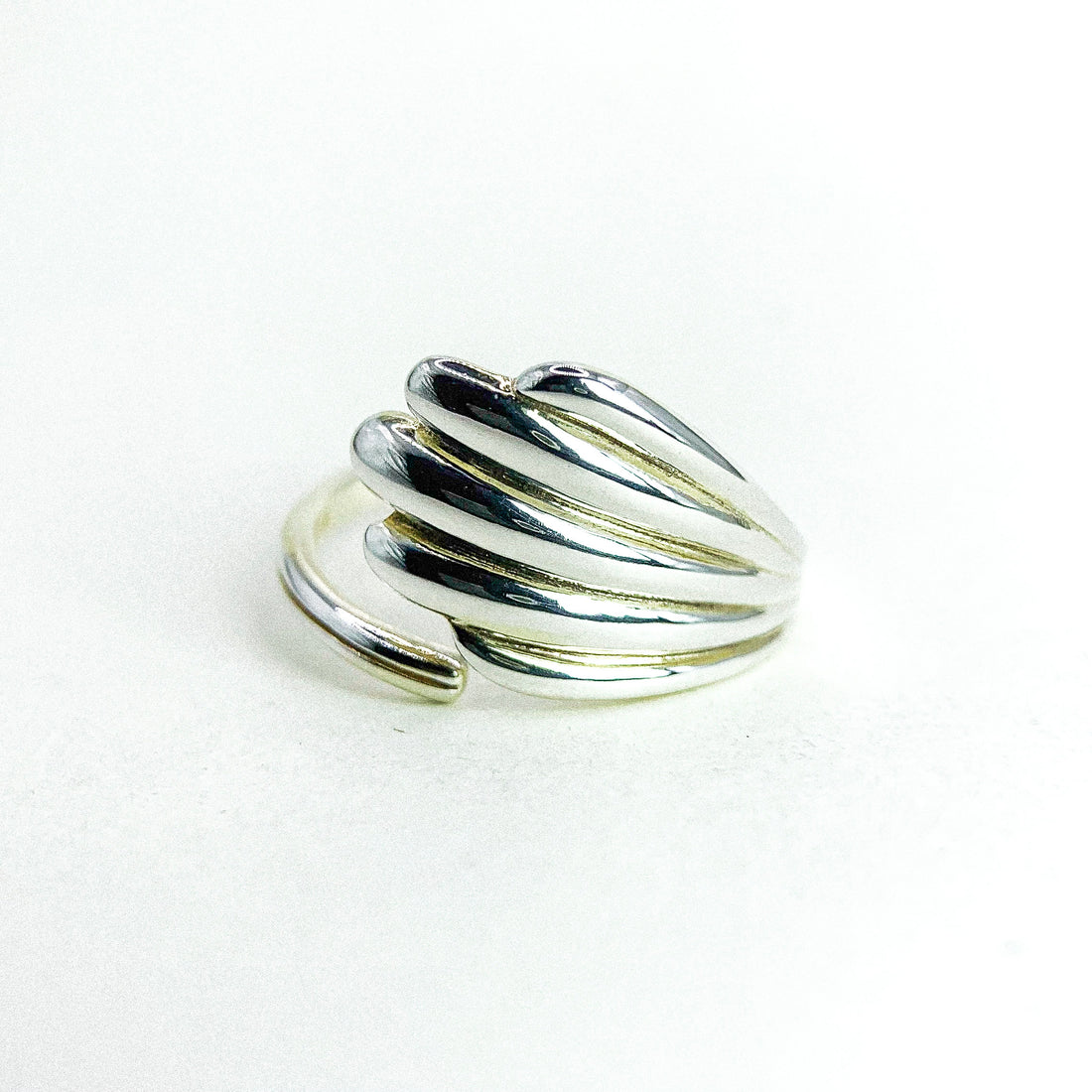 Peacock Tail Silver Ring