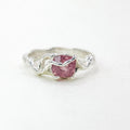 Pink Spinel Silver Ring