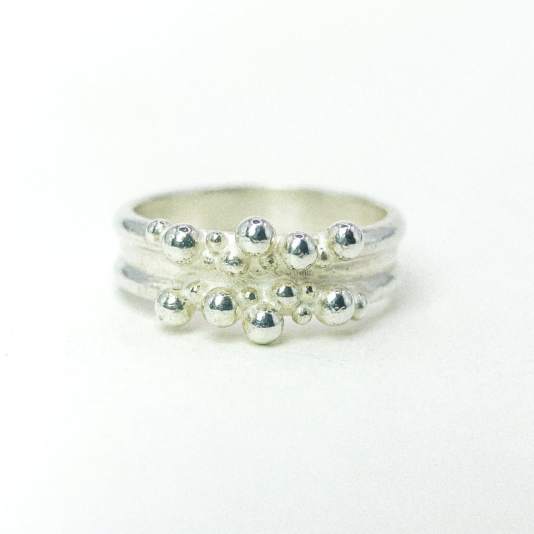 Double Bubble Silver Ring
