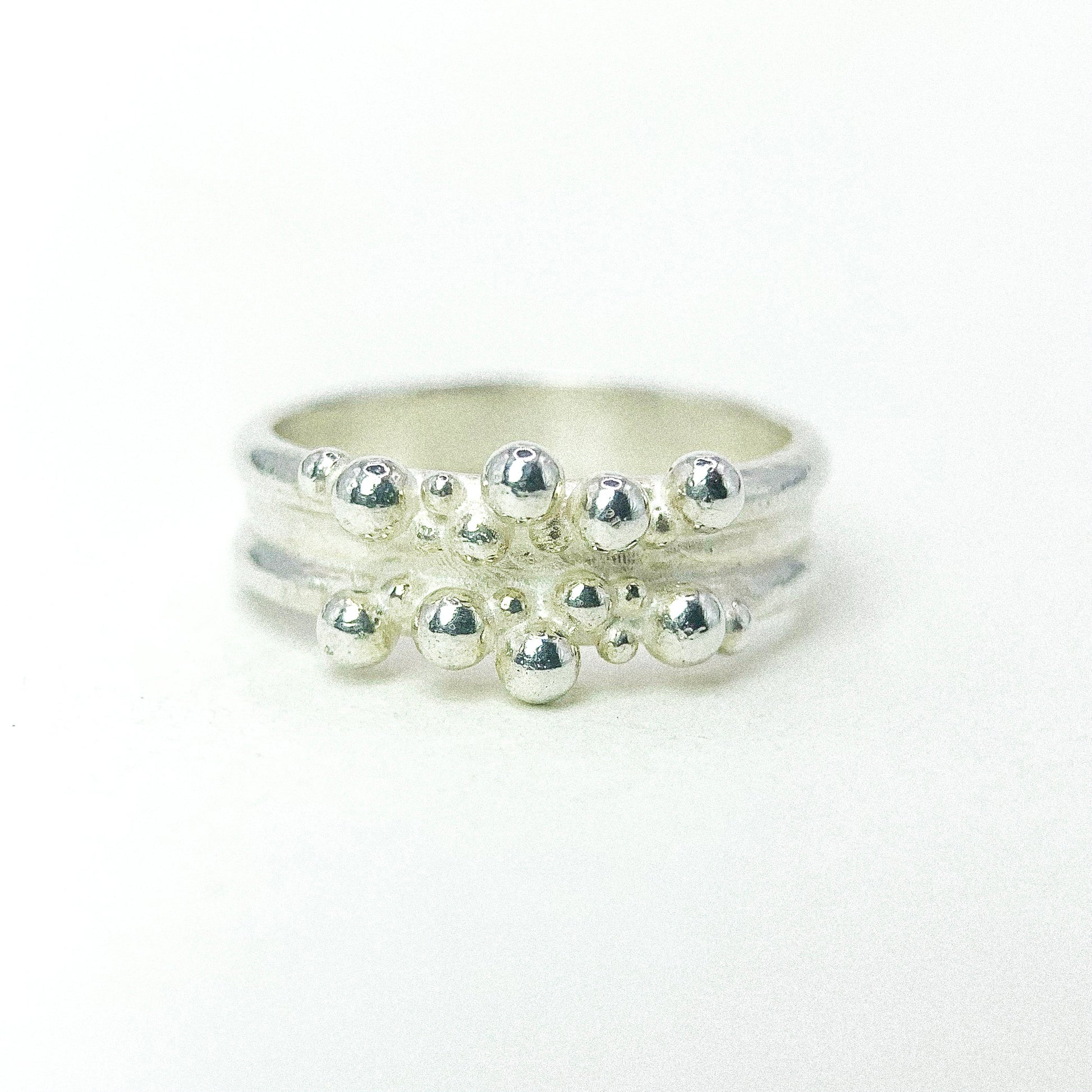 Double Bubble Silver Ring