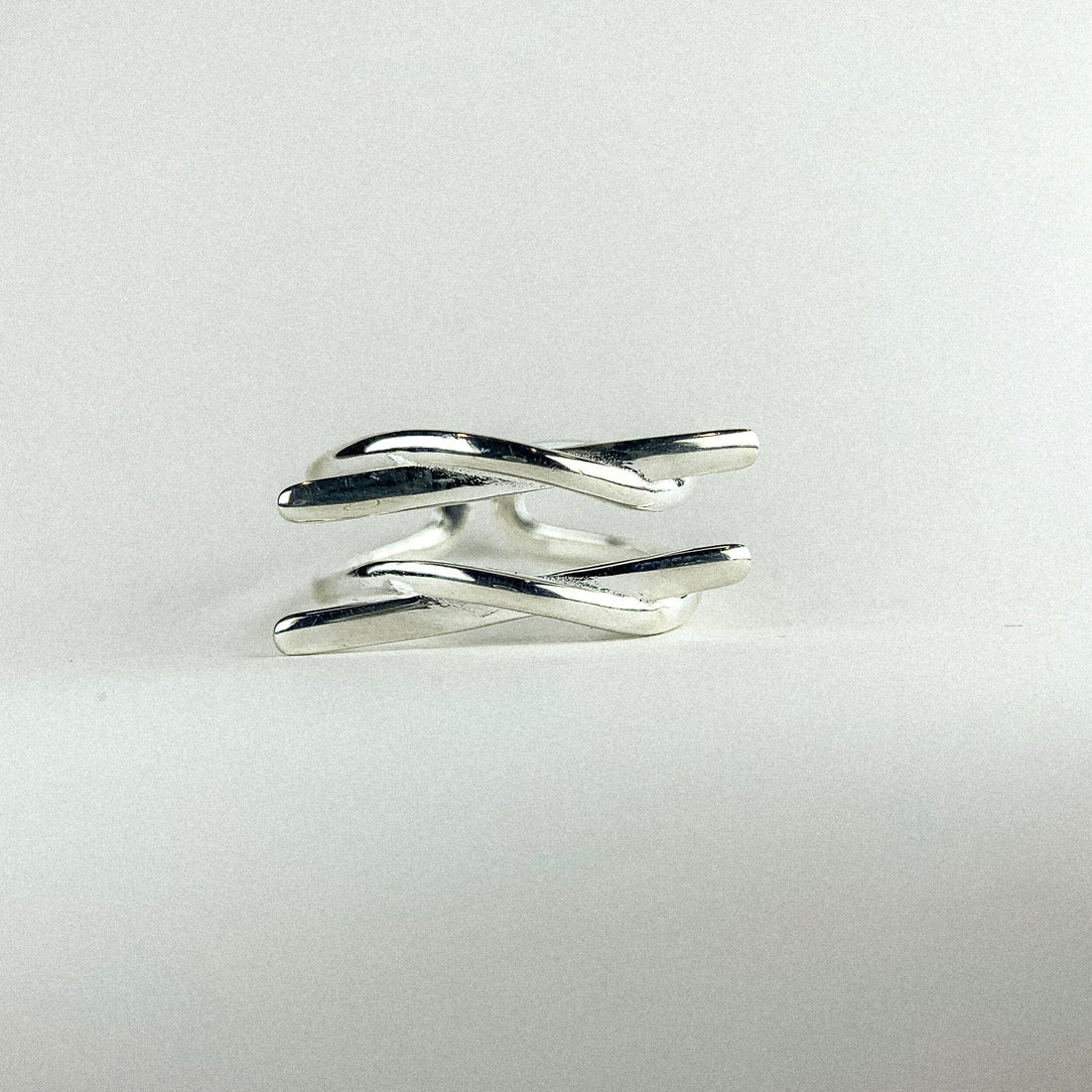 Cross Equal Silver Ring