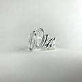 Sunflower Seed Silver Ring — detail view