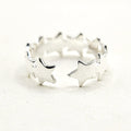 Open Multi Star Silver Ring — detail view