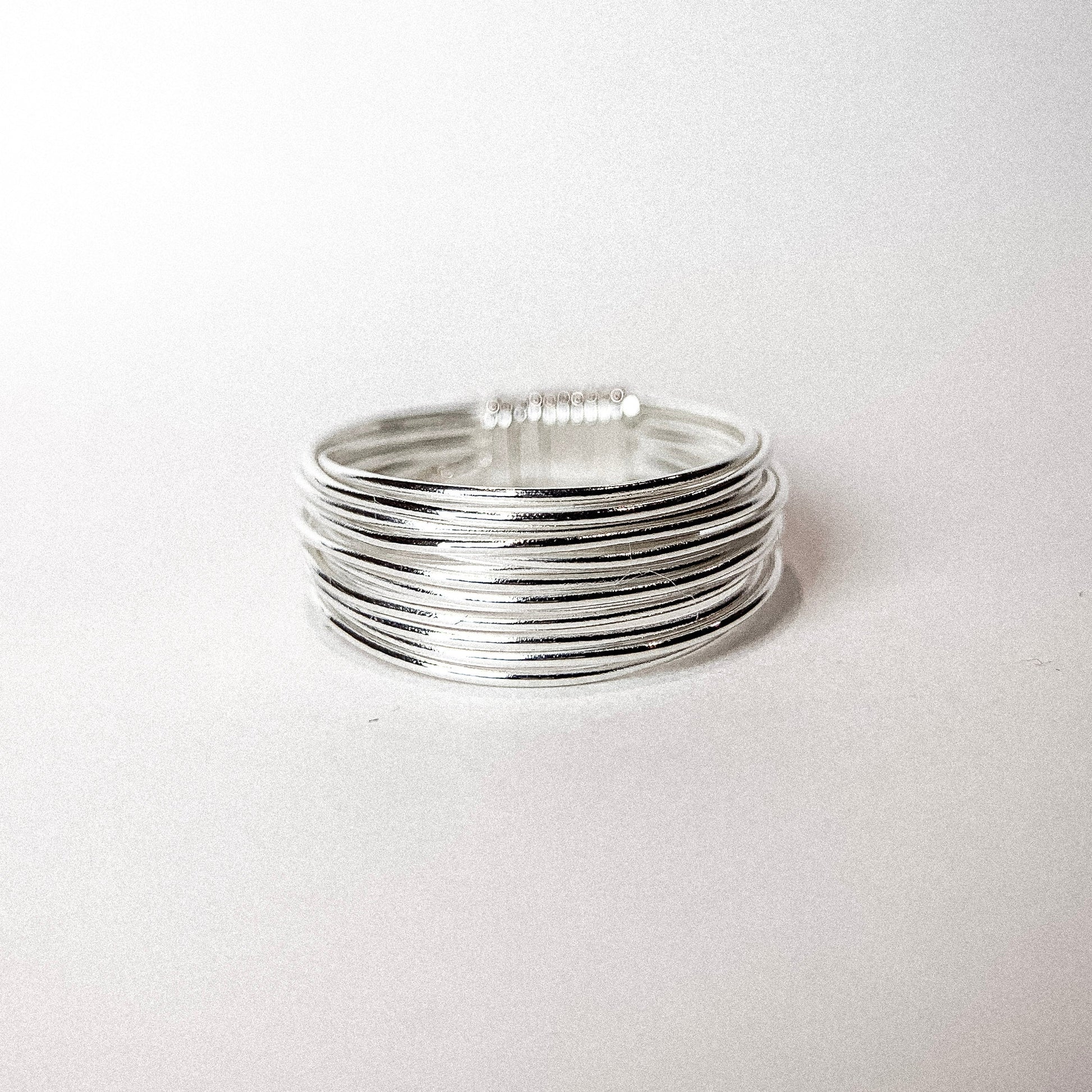 Multi Wire Silver Ring