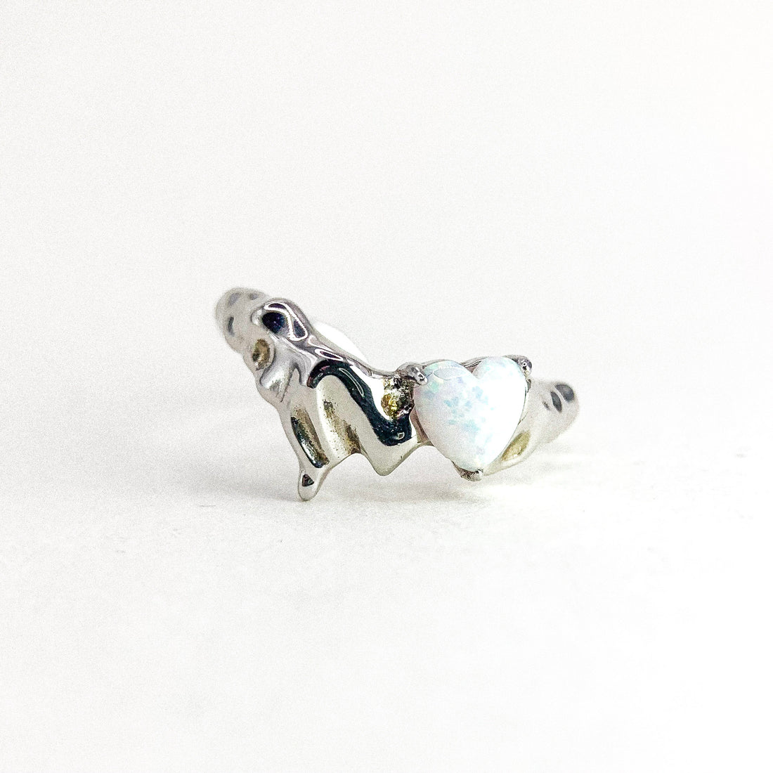 Opal Lab Silver Ring